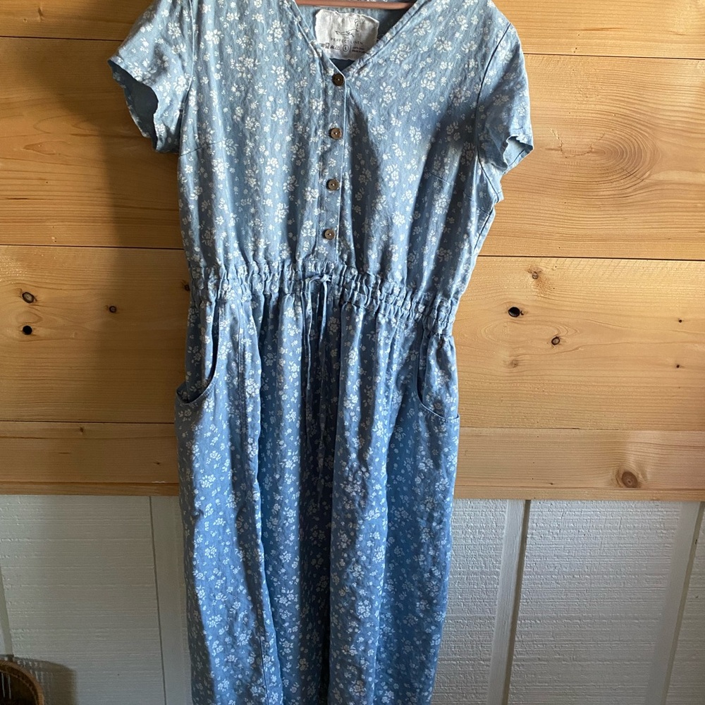 notPERFECTLINEN azure blooms Reine dress